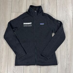 Patagonia Better Sweater Jacket Mens S Black Chicago Booth Full Zip Fleece